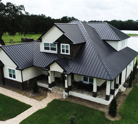 house color to matach metal roof|black metal roof colors.